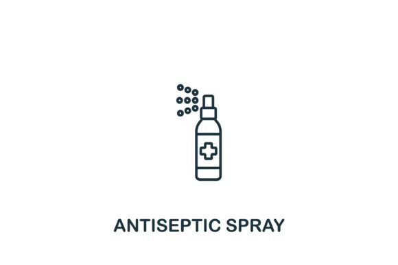 Antiseptic Spray Icon: Graphics Review for Digital Sellers