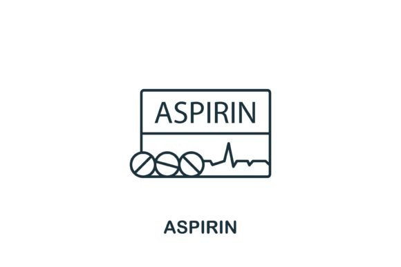 Aspirin Icon: A Versatile Graphic for Local Business Branding