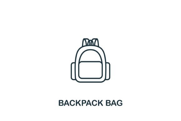Backpack Bag Icon: Graphics and Icons for Branding