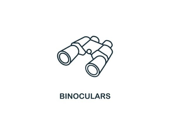 Binoculars Icon: Graphics for Local Branding