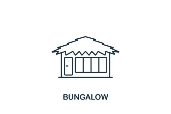 Bungalow Icon: A Versatile Addition to Your Graphics and Icons Collection