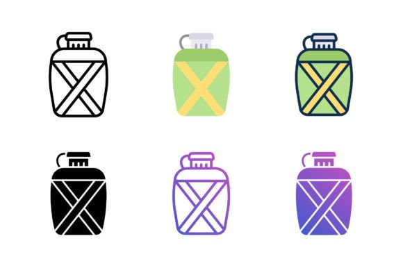 Canteen Bottle Icon: A Versatile Graphics Asset for Publishers