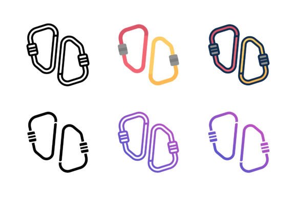 Carabiner Icon: A Versatile Graphic for Modern Design