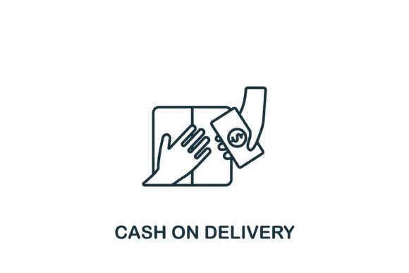 Cash on Delivery Icon: Graphics for Local Business