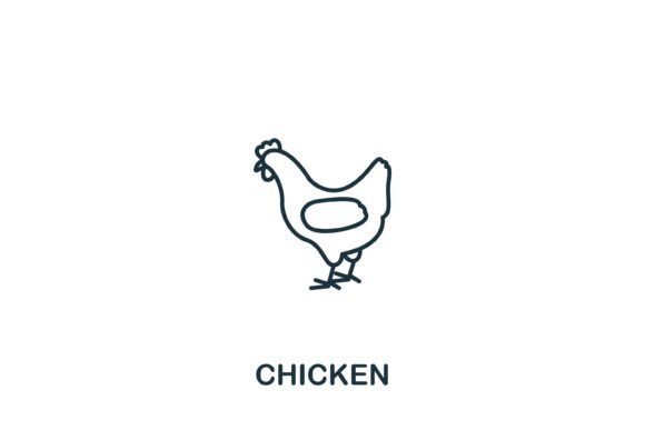 Chicken Icon: A Versatile Graphics Asset for Design Projects