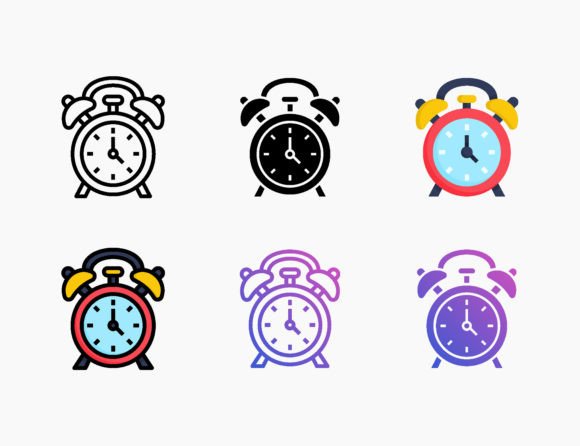 Clock Alarm Icon: A Versatile Graphic for Local Brands