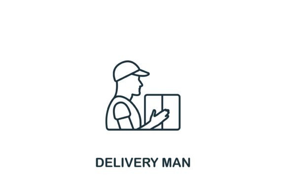 Delivery Man Icon: Graphics & Icons for Crafters