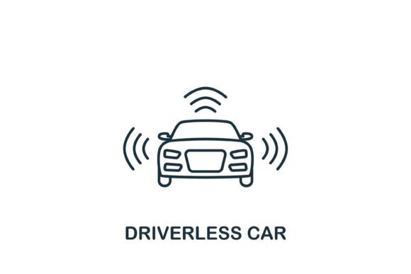 Driverless Car Icon: Graphics & Icons Review