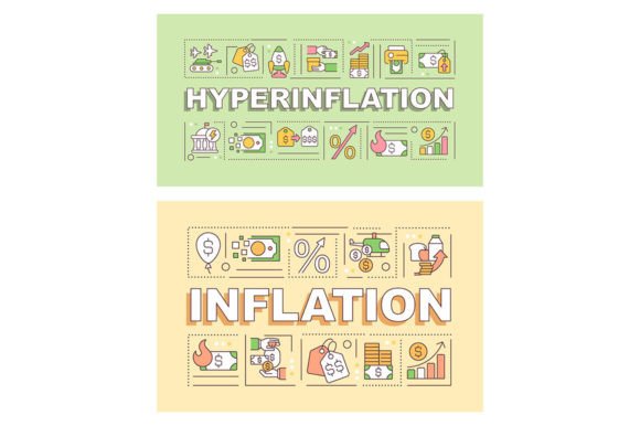 Inflation Word Concept Banner Set: Graphics & Templates Review