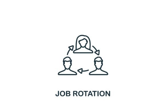 Job Rotation Icon: A Versatile Emblem for Embroidery