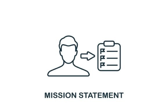 Mission Statement Icon: A Clean, Modern Graphics Asset