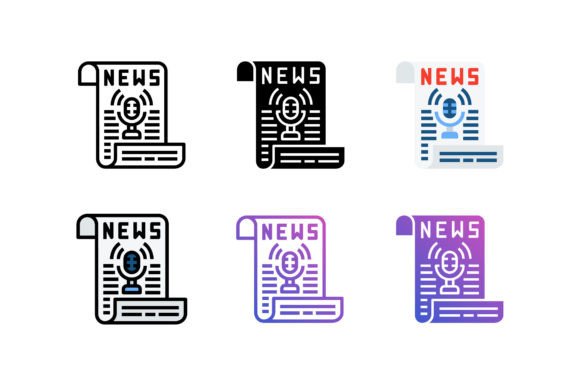 News Podcast Icons: A Versatile Graphics Solution