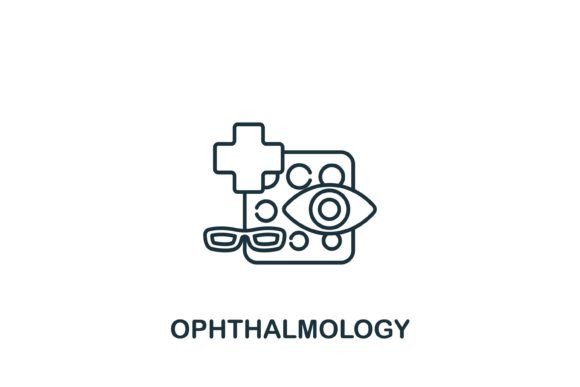 Ophthalmology Icon Graphics Review for Digital Products