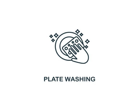 Plate Washing Icon: Graphics & Icons Review