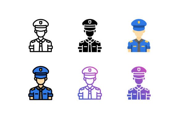 Policeman Icon: A Versatile Graphics Asset for Publishers