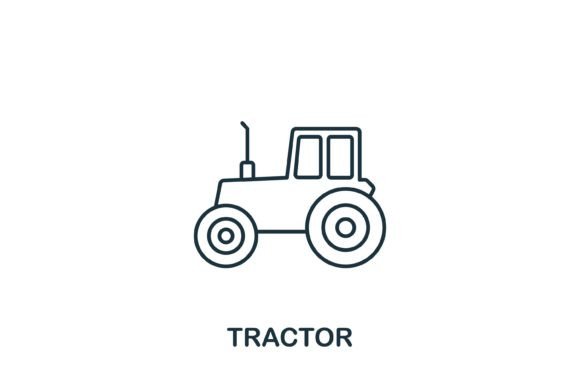 Tractor Icon: A Versatile Graphic for Creative Projects