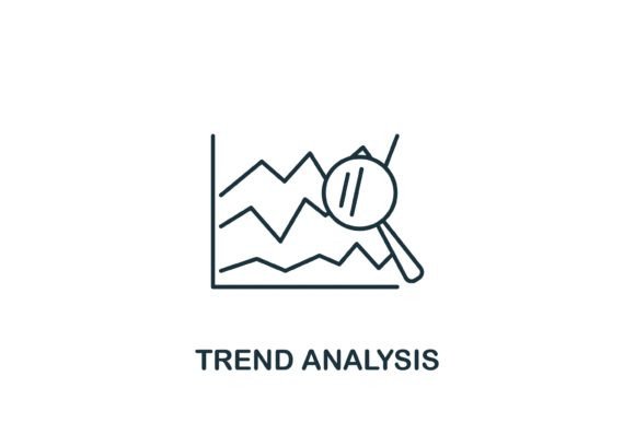 Trend Analysis Icon: A Versatile Graphic for Modern Brands